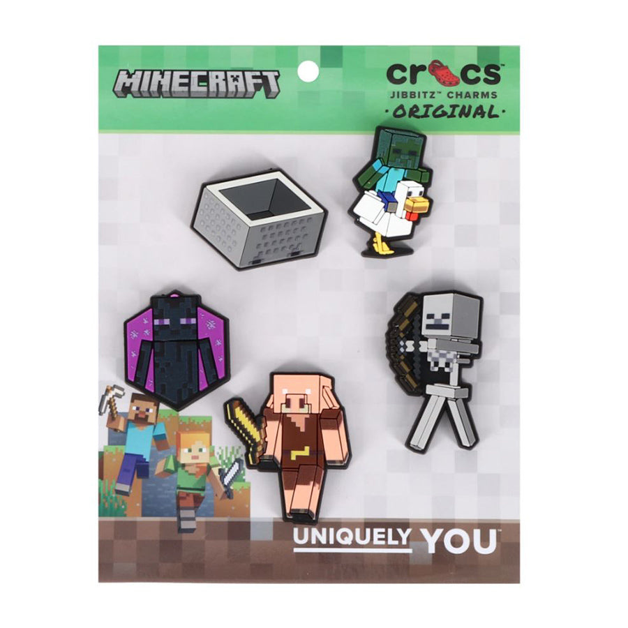 Crocs 10014539 Minecraft 5 Pack, Jibbitz