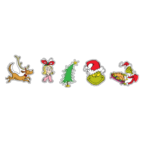 Crocs 10016184 The Grinch 5 Pack, Jibbitz