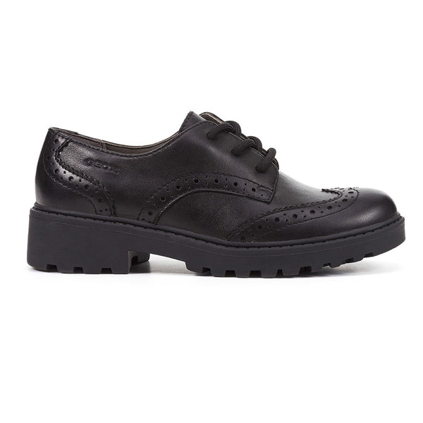 Geox J6420N Casey, Brogue, Black Leather