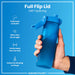 ION 8, Slim Water Bottle, Blue
