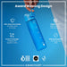 ION 8, Slim Water Bottle, Blue