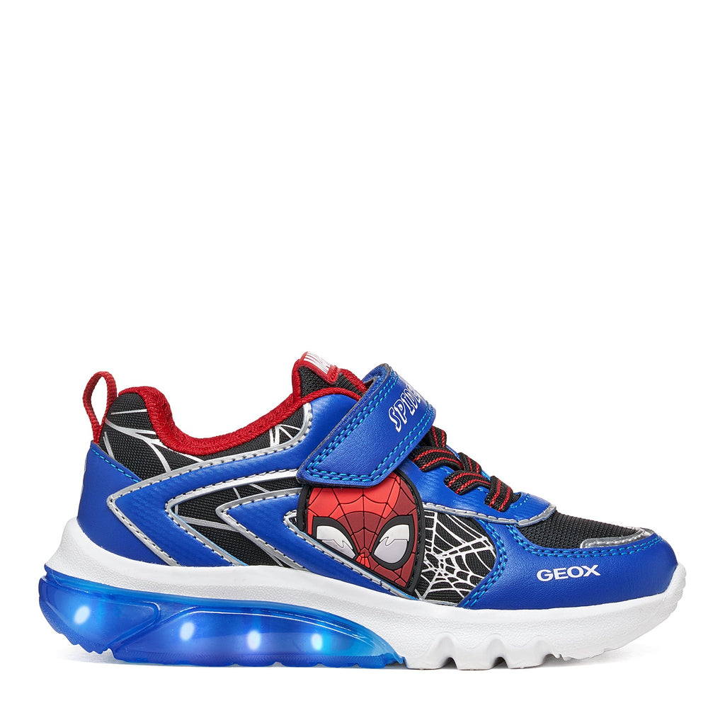 Geox J66LBK Ciberdron Boys Marvel Ft Spiderman