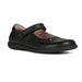 Geox J16FHA Naimara Girl, Black Leather